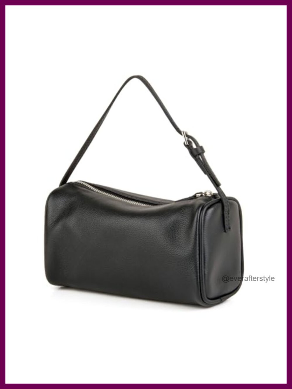 Full-Grained Leather Crossbody Hobo Bag Small Shoulder Purse